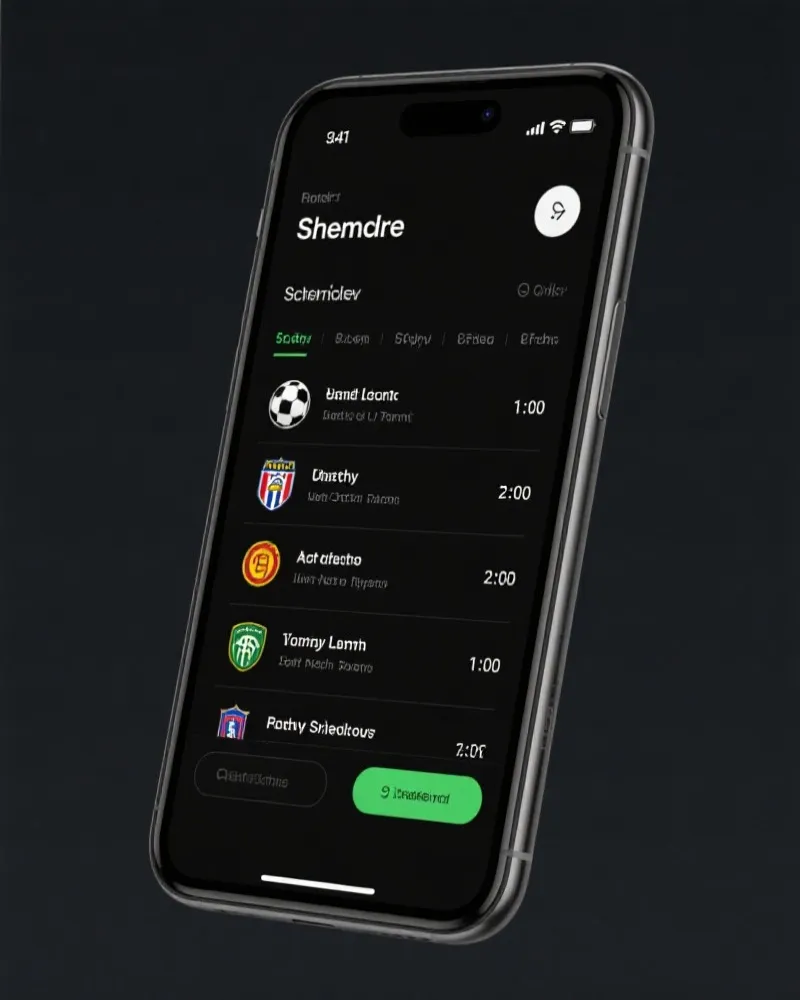 世界杯赛程App界面
